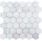 Polished Hexagon  marble mosaic wall tile